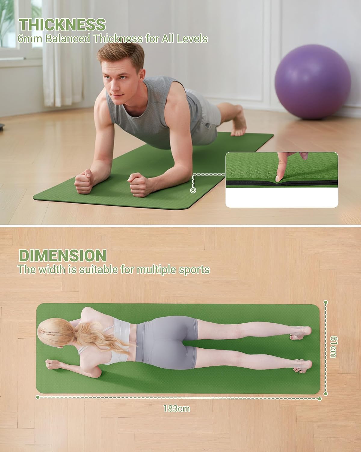 Thumbnail 1 de Good Nite Tappetino yoga 183x61x0,6 cm