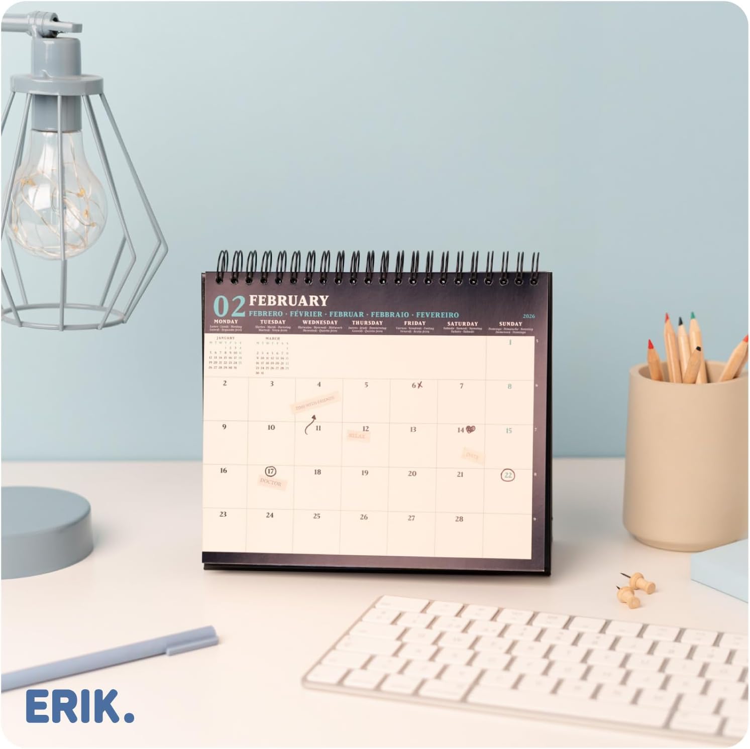Thumbnail 6 de Grupo Erik Calendario sobremesa Monet 2026 — 19,5x16,5 cm
