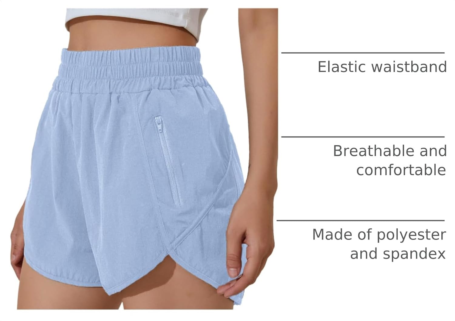 Detalle 2 de BMJL Women's Running Shorts 2.5"