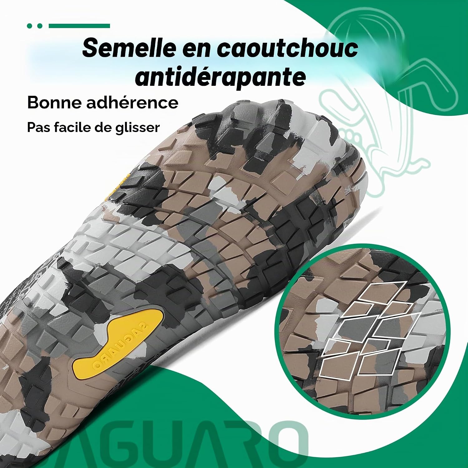 Thumbnail 6 de SAGUARO Chaussure Minimaliste Homme/Femme – Chaussure Barefoot polyvalente, 42 EU, Noir d'encre