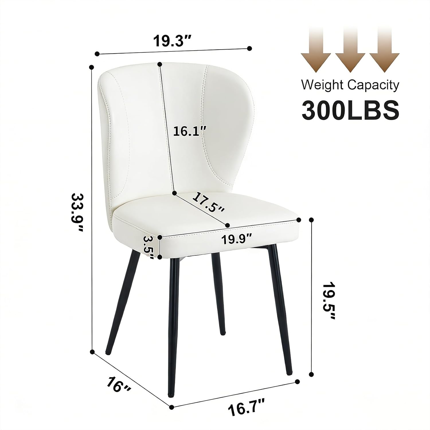 Detalle 2 de Zuacs Dining Chairs in Cream White