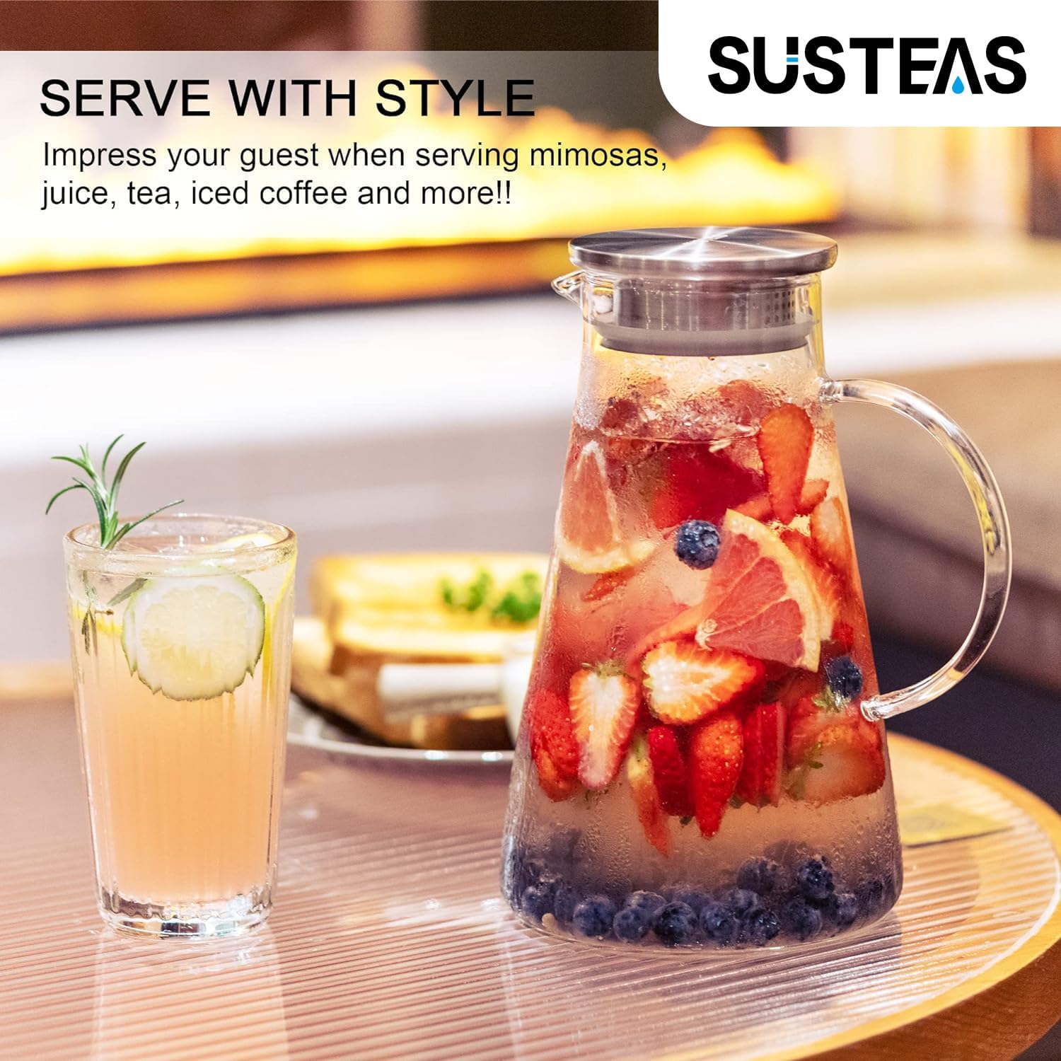 Thumbnail 5 de SUSTEAS 2.0 Liter Glass Pitcher for Cold Brew