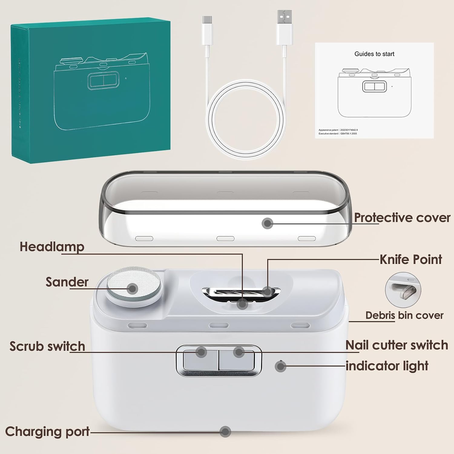 Thumbnail 6 de Nextwood Electric Nail Clippers, 800 mAh