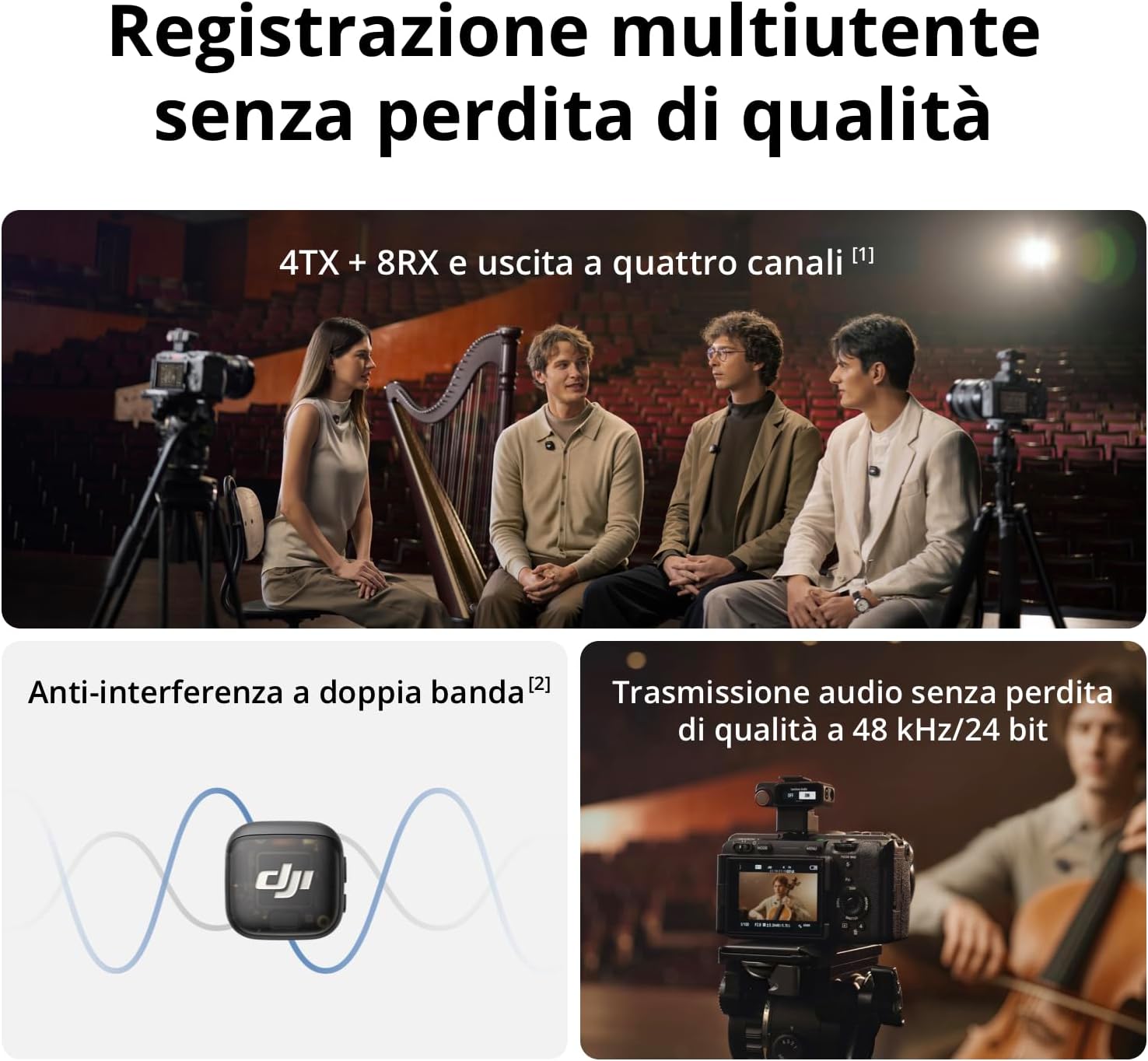 Thumbnail 1 de DJI Mic 3 Microfono wireless ultraleggero
