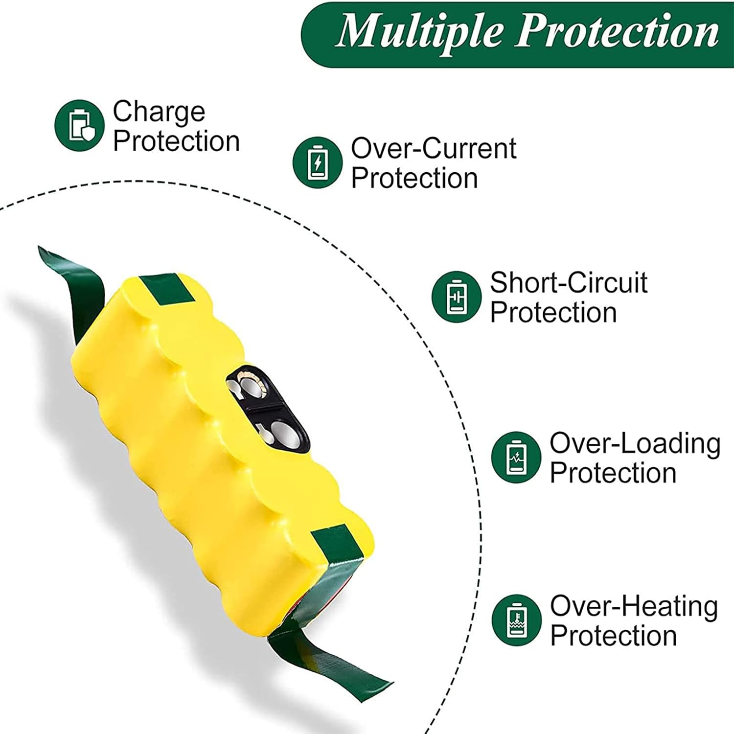 Detalle 2 de Batteria 14,4 V 5000 mAh per iRobot Roomba