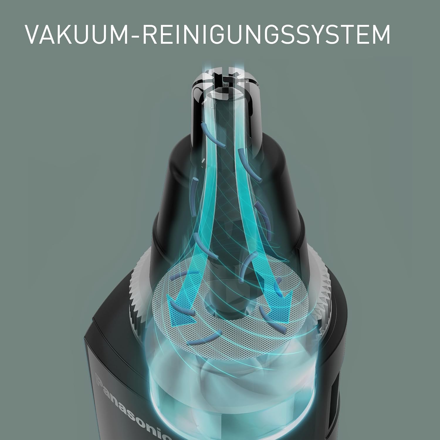 Detalle 2 de Panasonic ER-GN300-K503 Nasenhaarschneider – Präziser Trimmer für Nase, Ohren und Augenbrauen