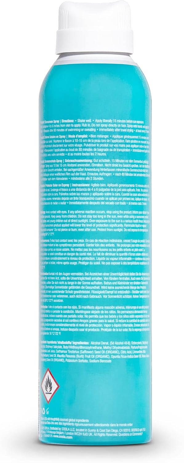 Detalle de COOLA Spray Solaire Corps SPF30 Tropical Coconut – 177 ml, Haute protection et éco-responsable