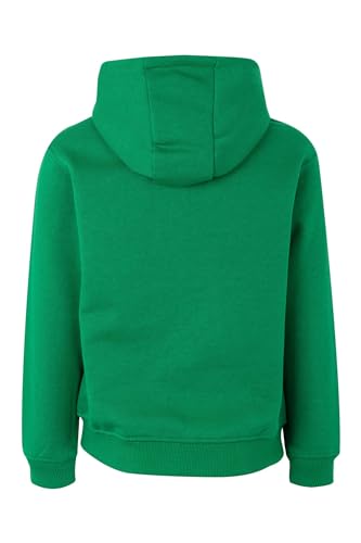 Detalle de Mukua Byron Kids, sudadera infantil con capucha y cremallera Kelly Green 7/8