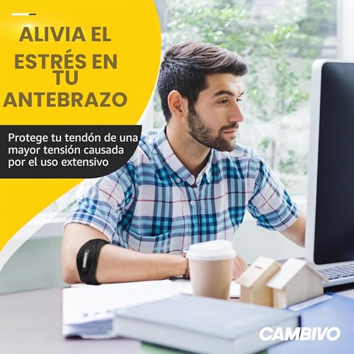 Thumbnail 8 de CAMBIVO 2x Codera Epicondilitis: Compresión ajustable y antideslizante para codo Tenista y golfista