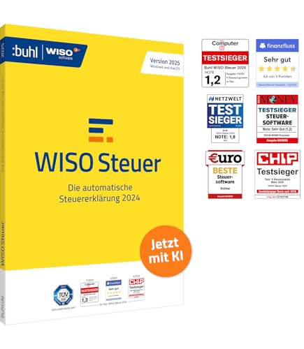 Detalle de WISO Steuer 2025 (für Steuerjahr 2024) – Digitaler Download für Windows, Mac, Smartphones und Tablets