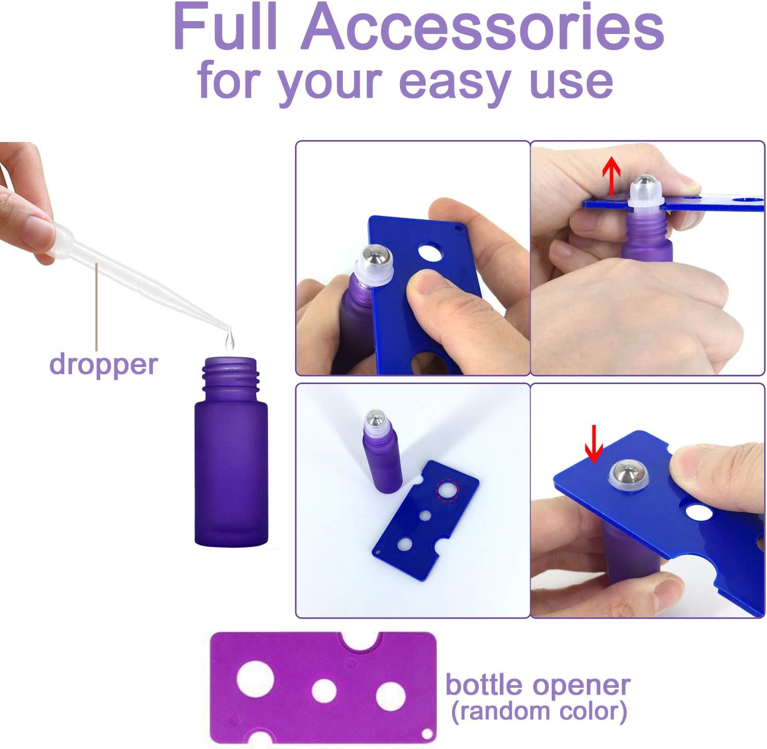 Detalle 2 de JamHooDirect 5ml roller bottles 6pc