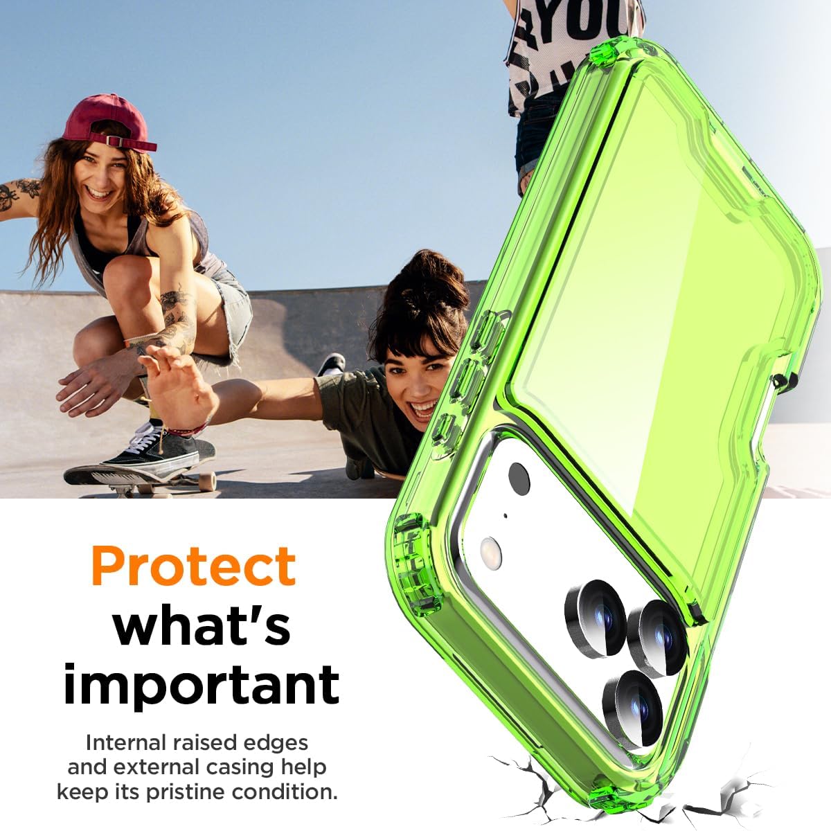 Detalle de AICase iPhone 17 Pro Case, Clear