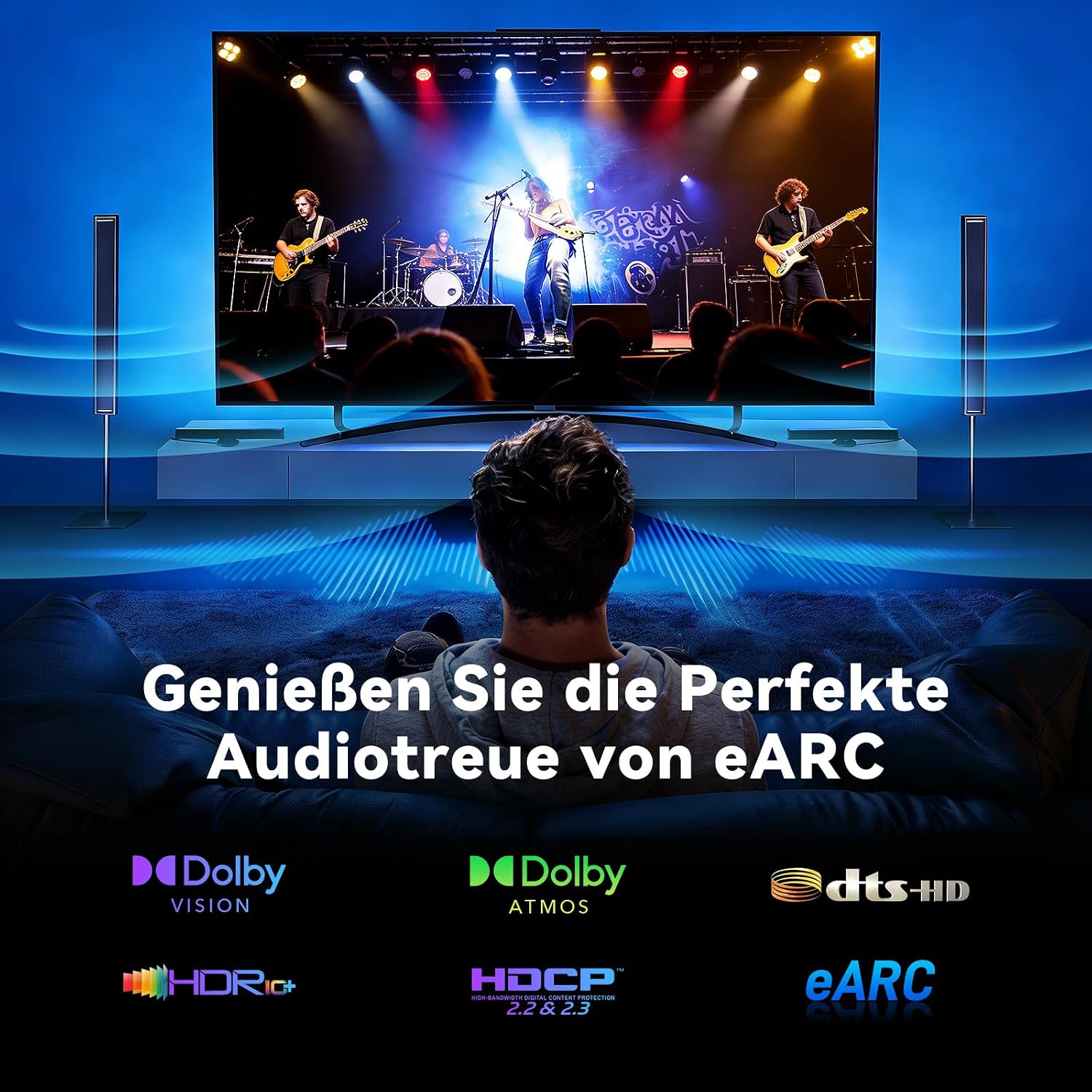 Detalle de FIBBR HDMI 2.1 Glasfaserkabel 5M – 8K/4K High-Speed, echte Glasfaser mit 48 Gbit/s