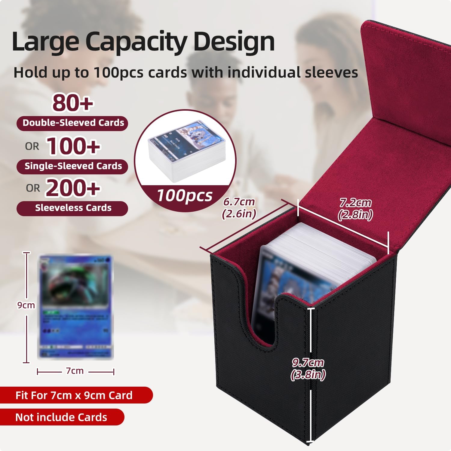 Thumbnail 2 de Tolesum Box Porta Mazzo MTG: Protezione elegante per 100+ carte, chiusura magnetica e accesso rapido
