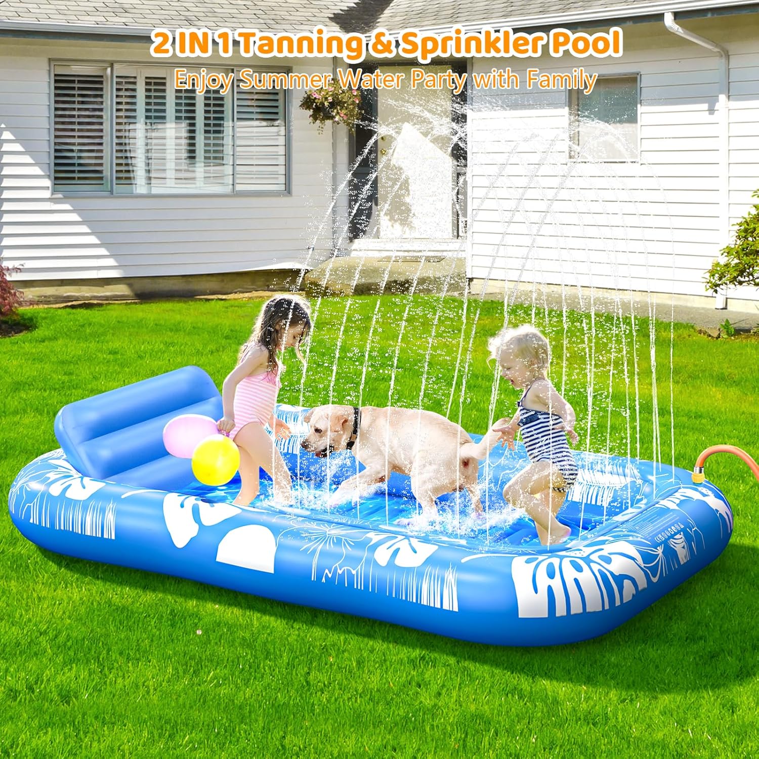 Detalle de Inflatable tanning pool lounger 77 x 48
