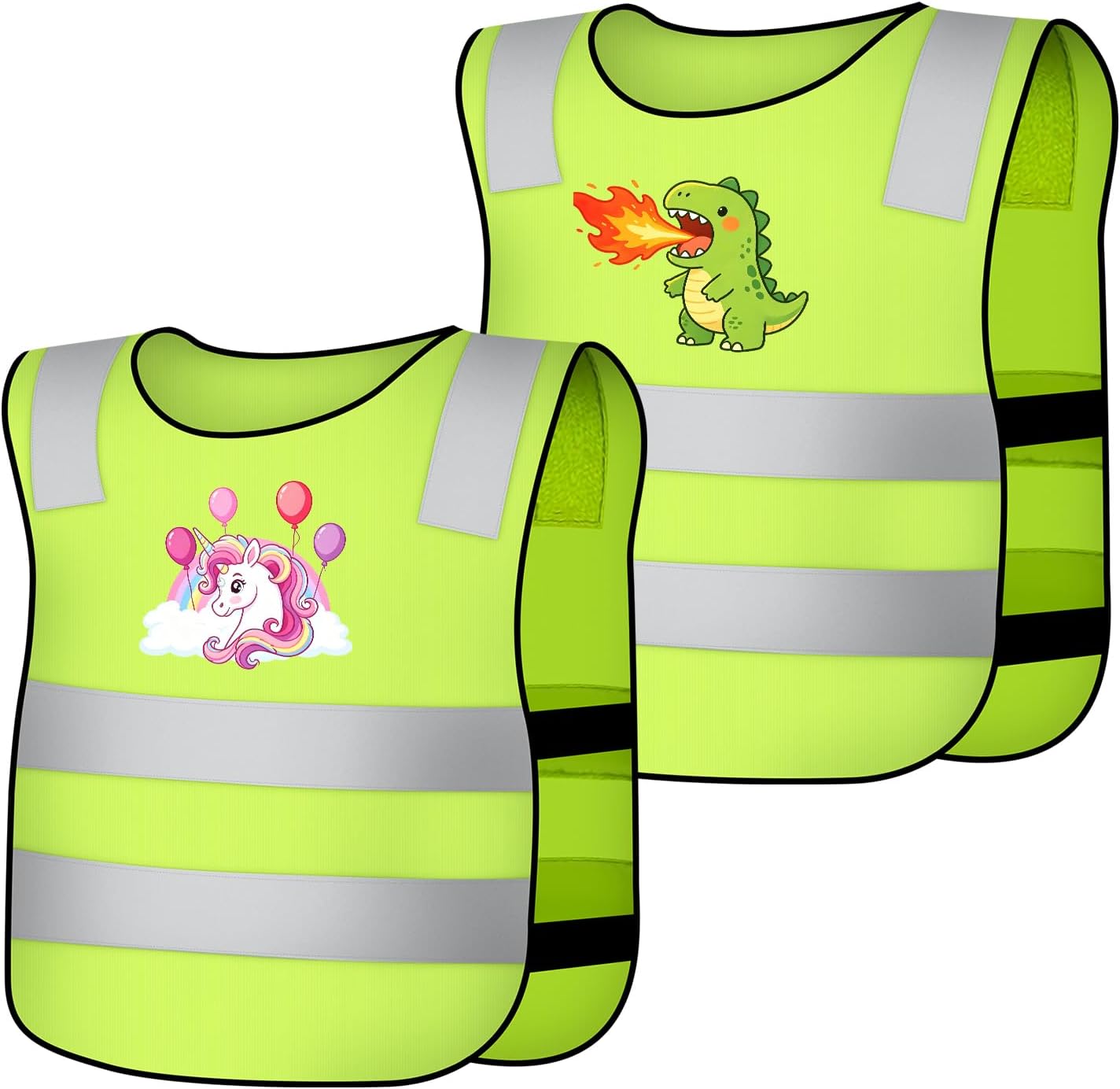 Thumbnail 6 de AYBUY 2er Warnweste Kinder – 360° reflektierende Sicherheit für Schule, Sport und Alltag