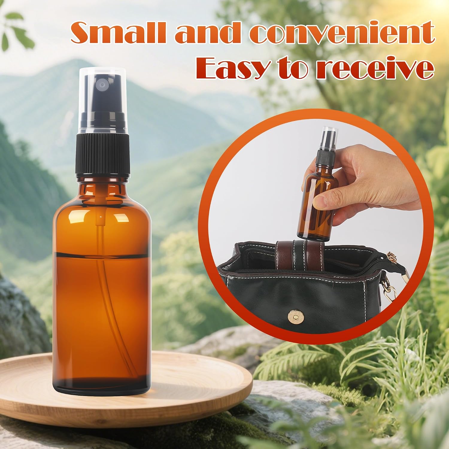 Thumbnail 3 de Nuangoo Braunglas Sprühflasche 50 ml Set