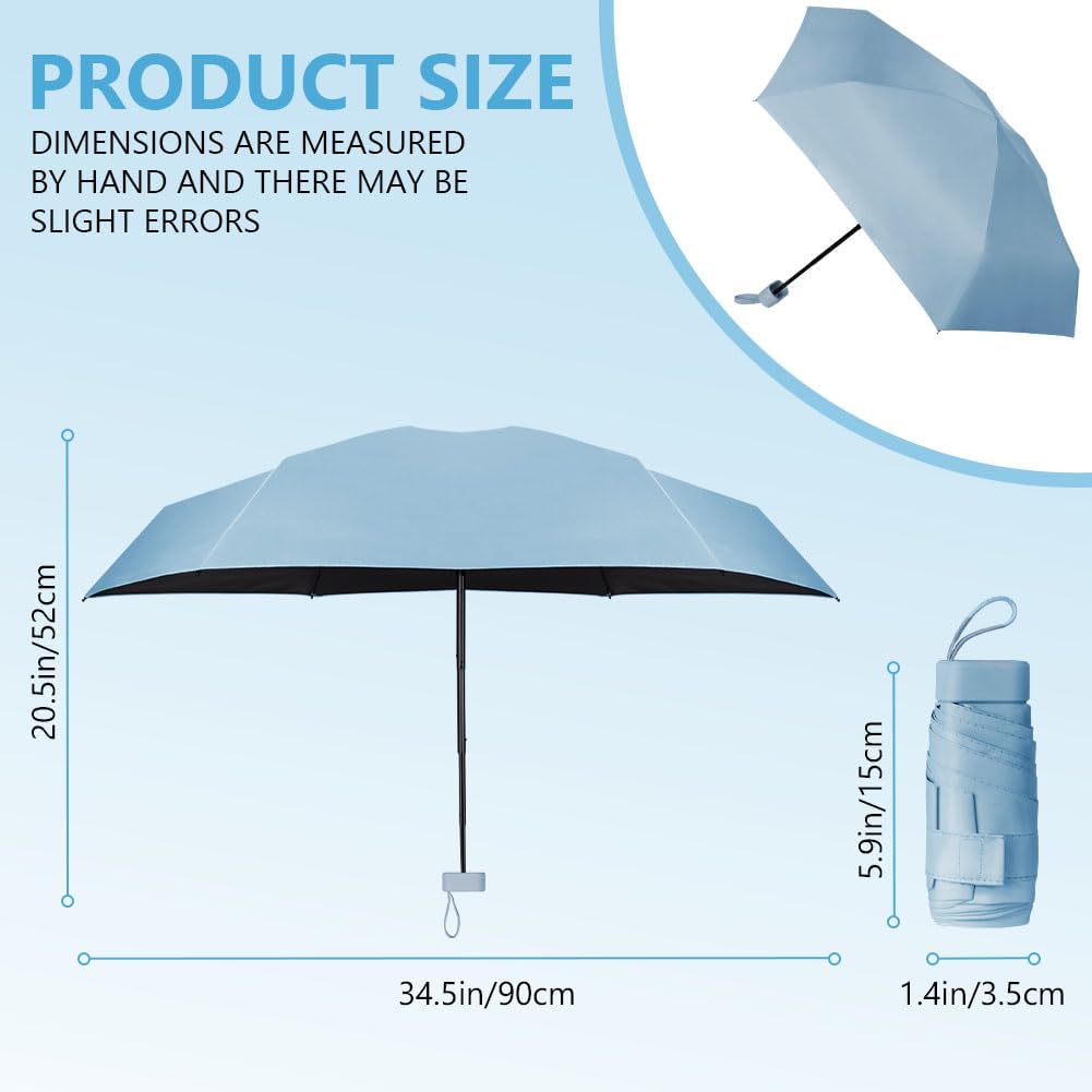 Detalle 2 de Aolso Mini Regenschirm 90 cm UV-Schutz