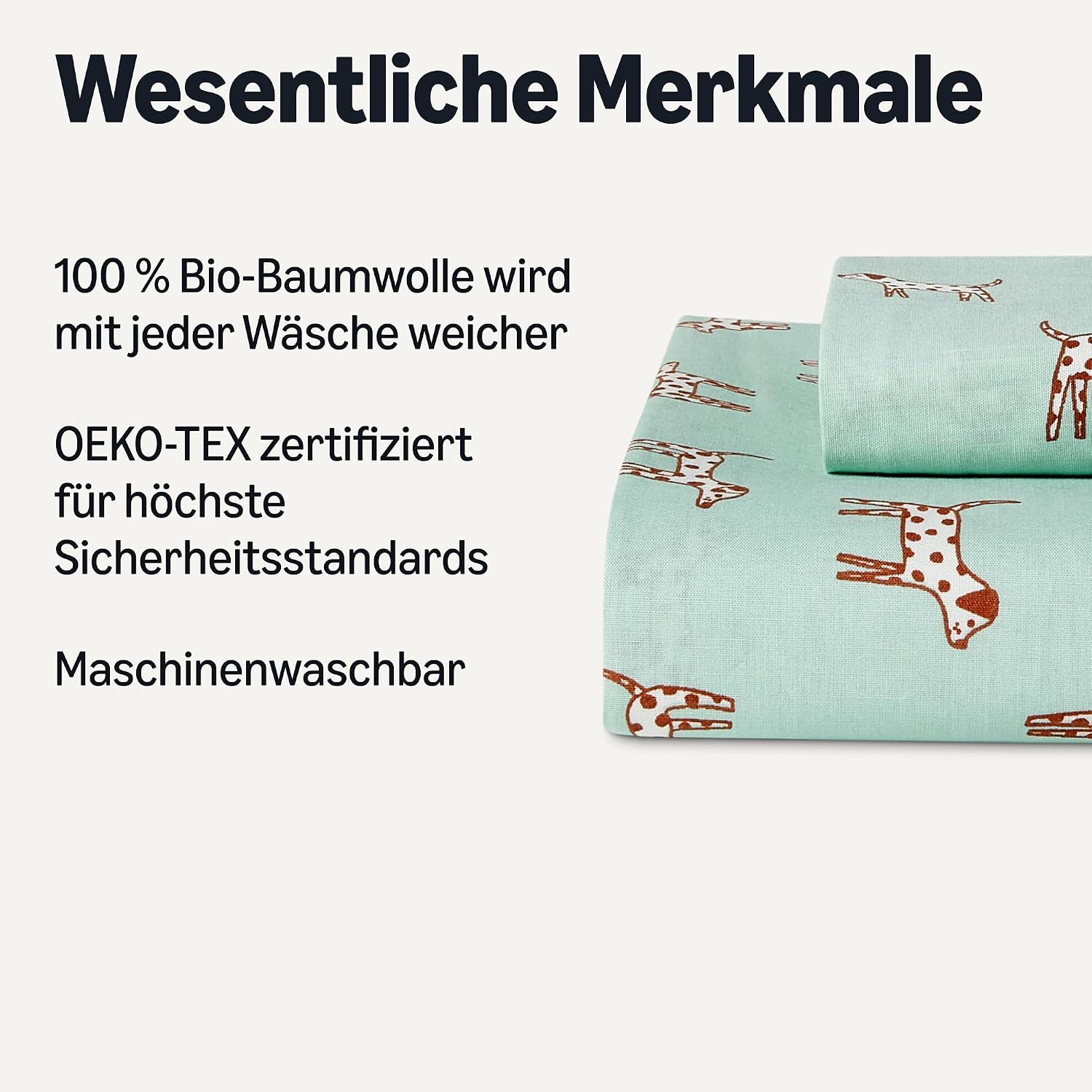 Detalle 2 de Amazon Basics Kinderbettwäsche 100 x 135 cm
