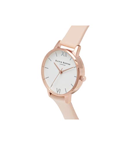 Detalle 2 de Olivia Burton OB16MDW21 Analogue Quartz Watch for Women with White Dial and Blush Leather