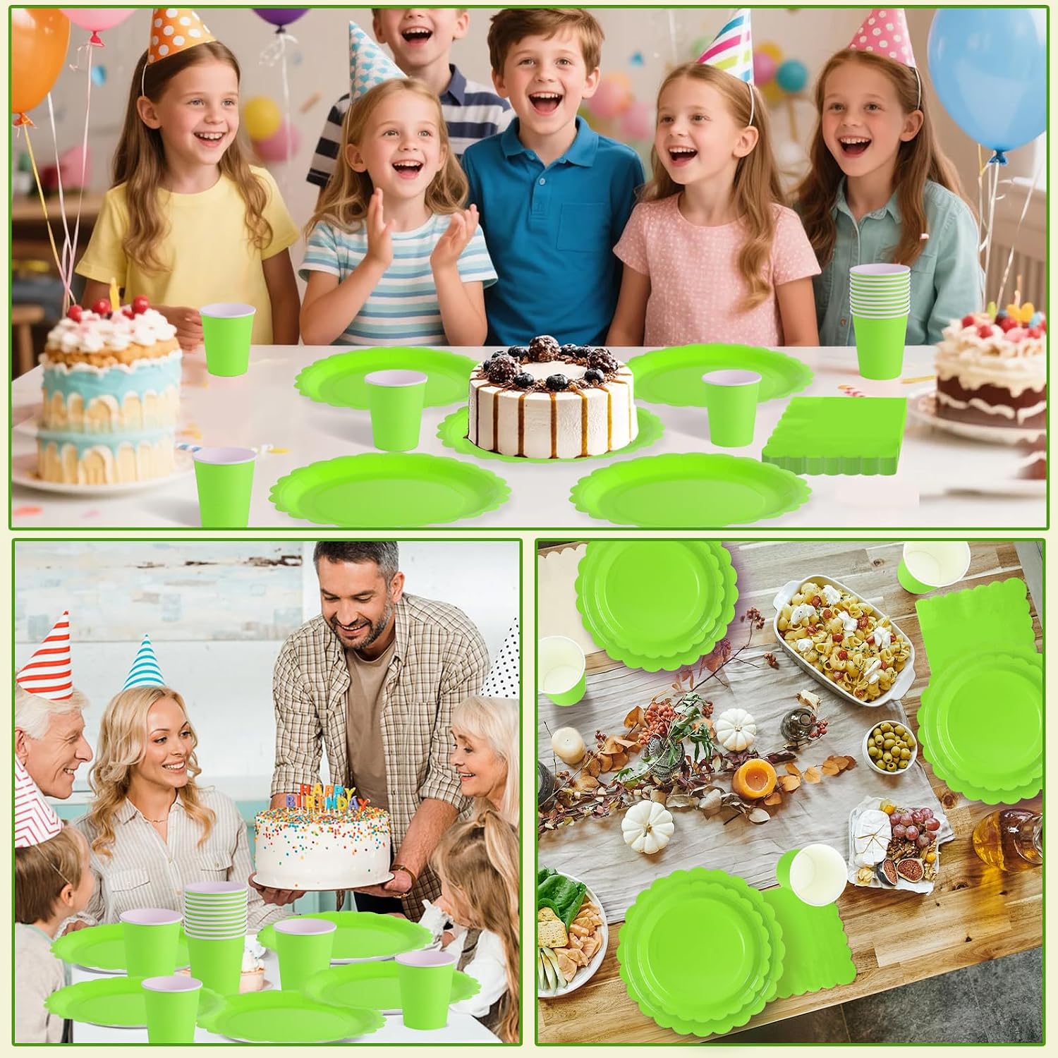 Thumbnail 6 de Disposable Party Tableware Set, 120 Pieces