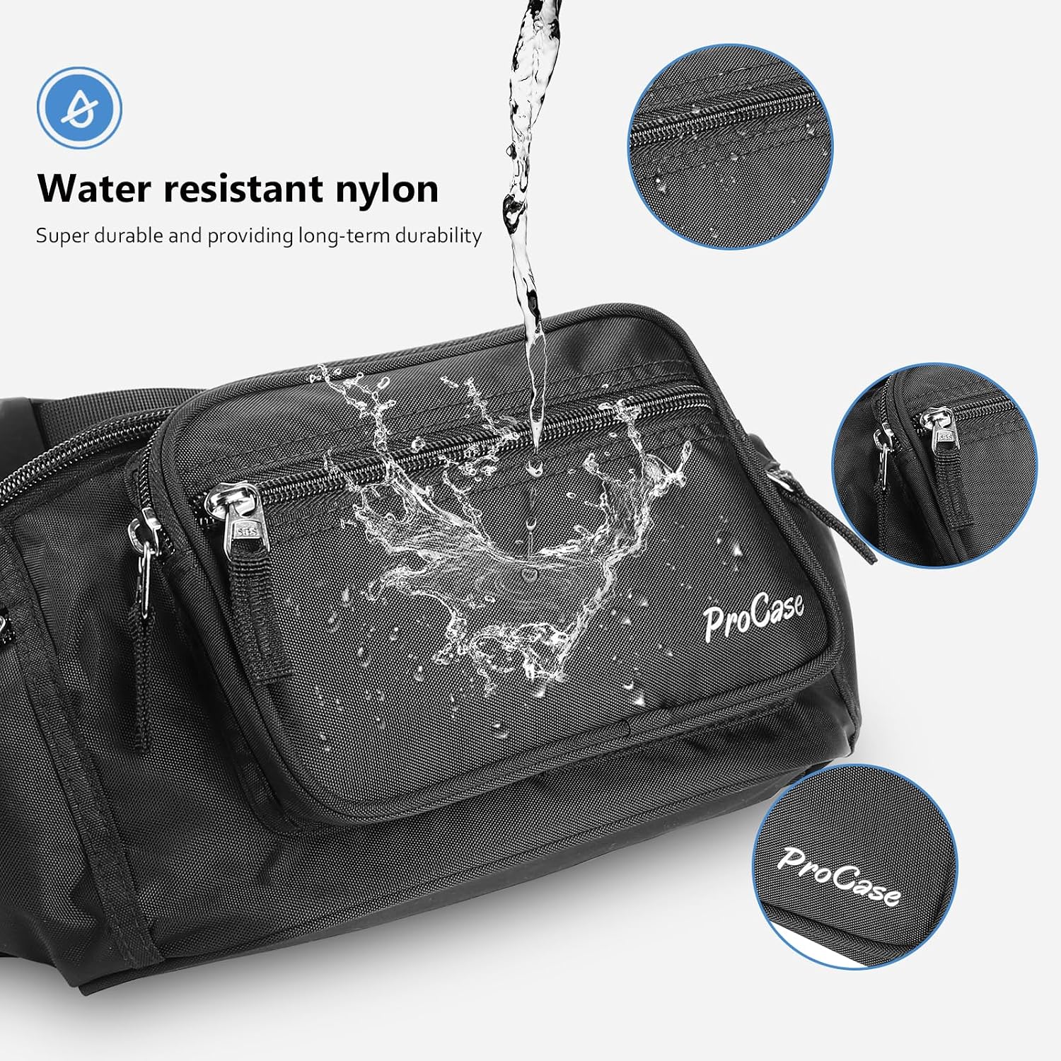 Thumbnail 6 de ProCase Große Bauchtasche 6 Taschen