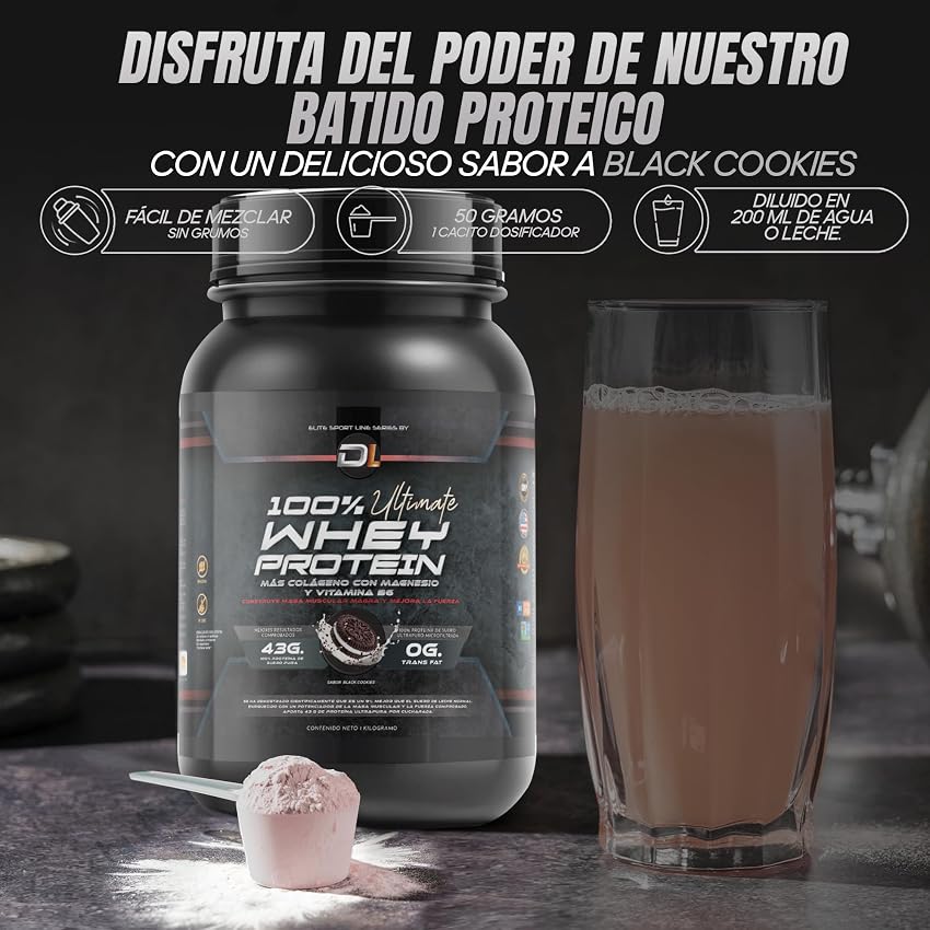 Detalle 1 de Whey Protein 1 kg — Proteína en polvo con colágeno y magnesio 🥛