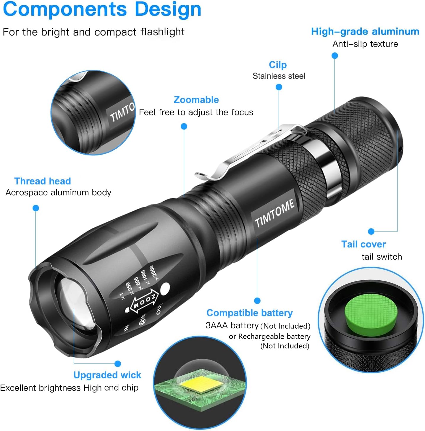 Thumbnail 5 de LED Flashlight XML T6