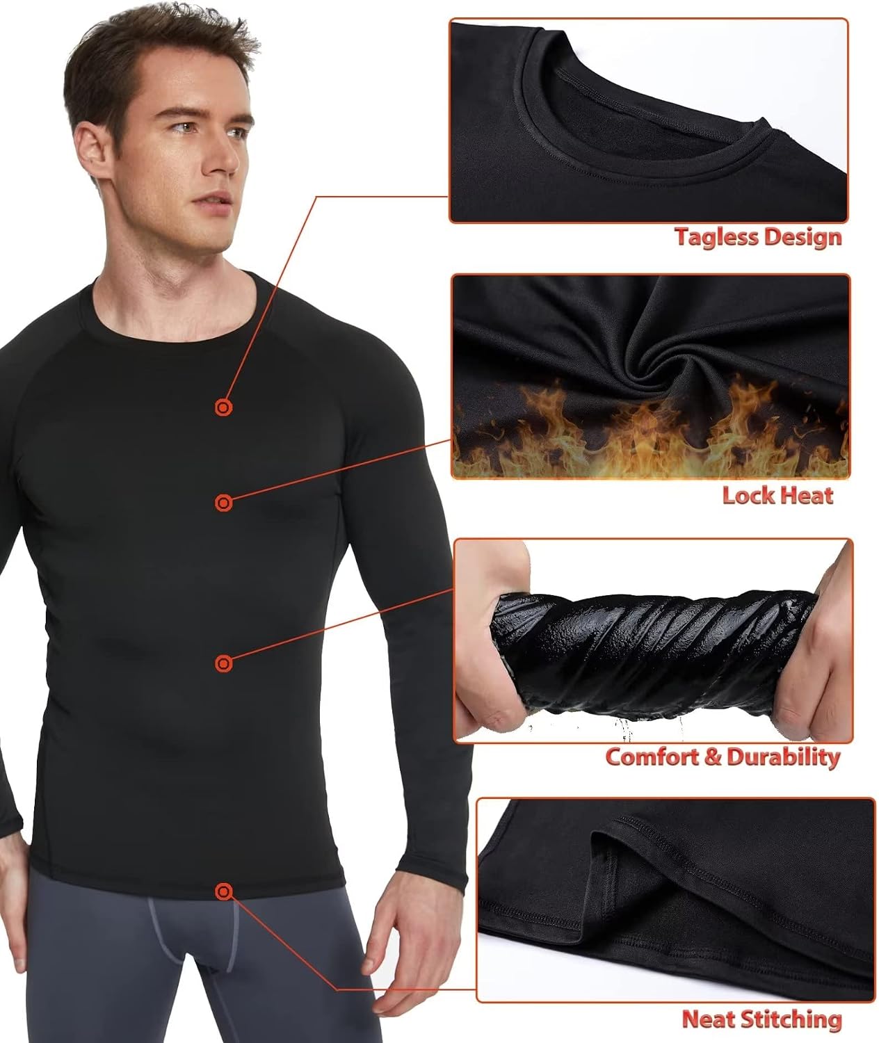 Thumbnail 4 de Thermal Compression Shirt 5-Pack