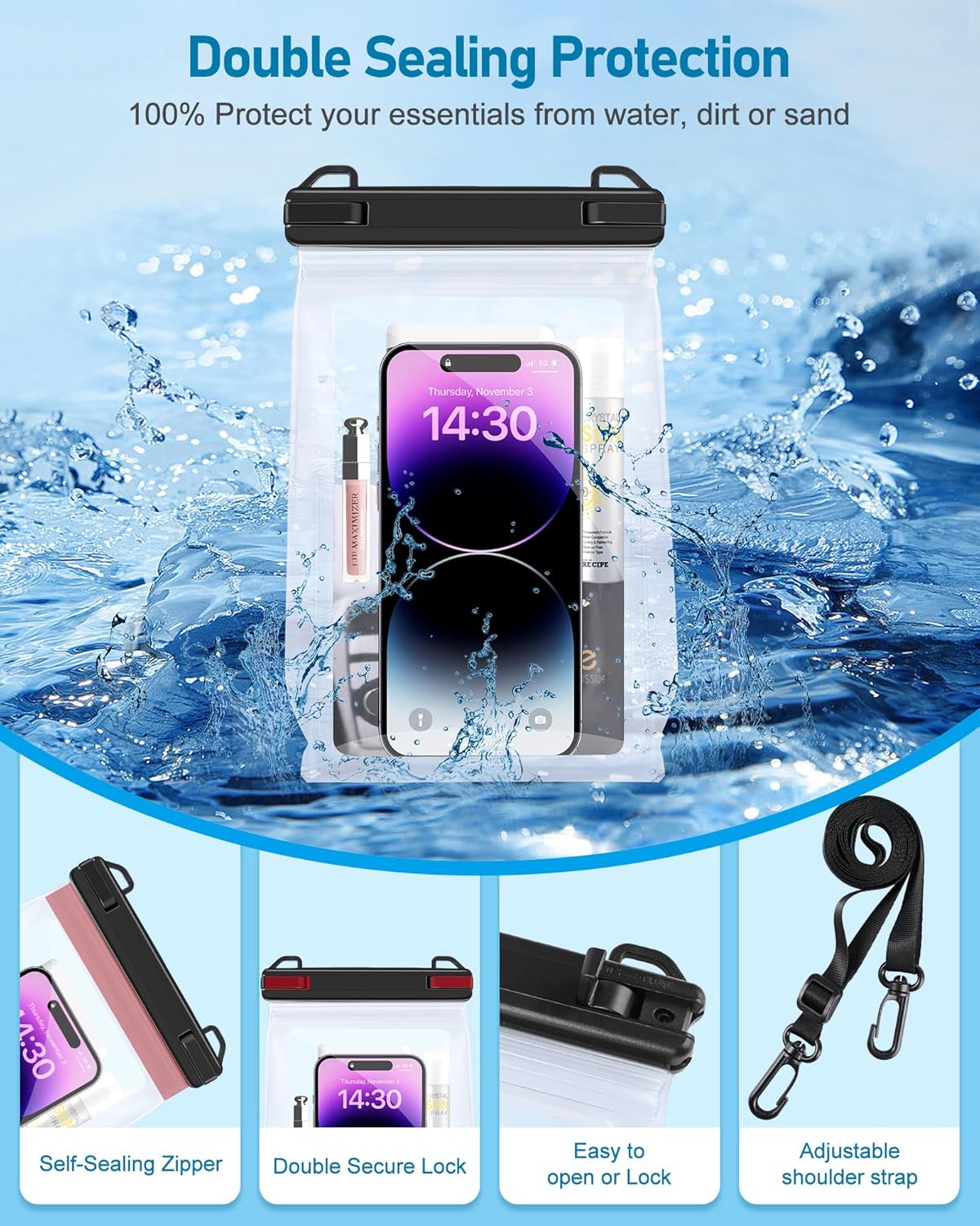 Thumbnail 2 de MR.LUYU Funda Impermeable y Estanca para Teléfonos