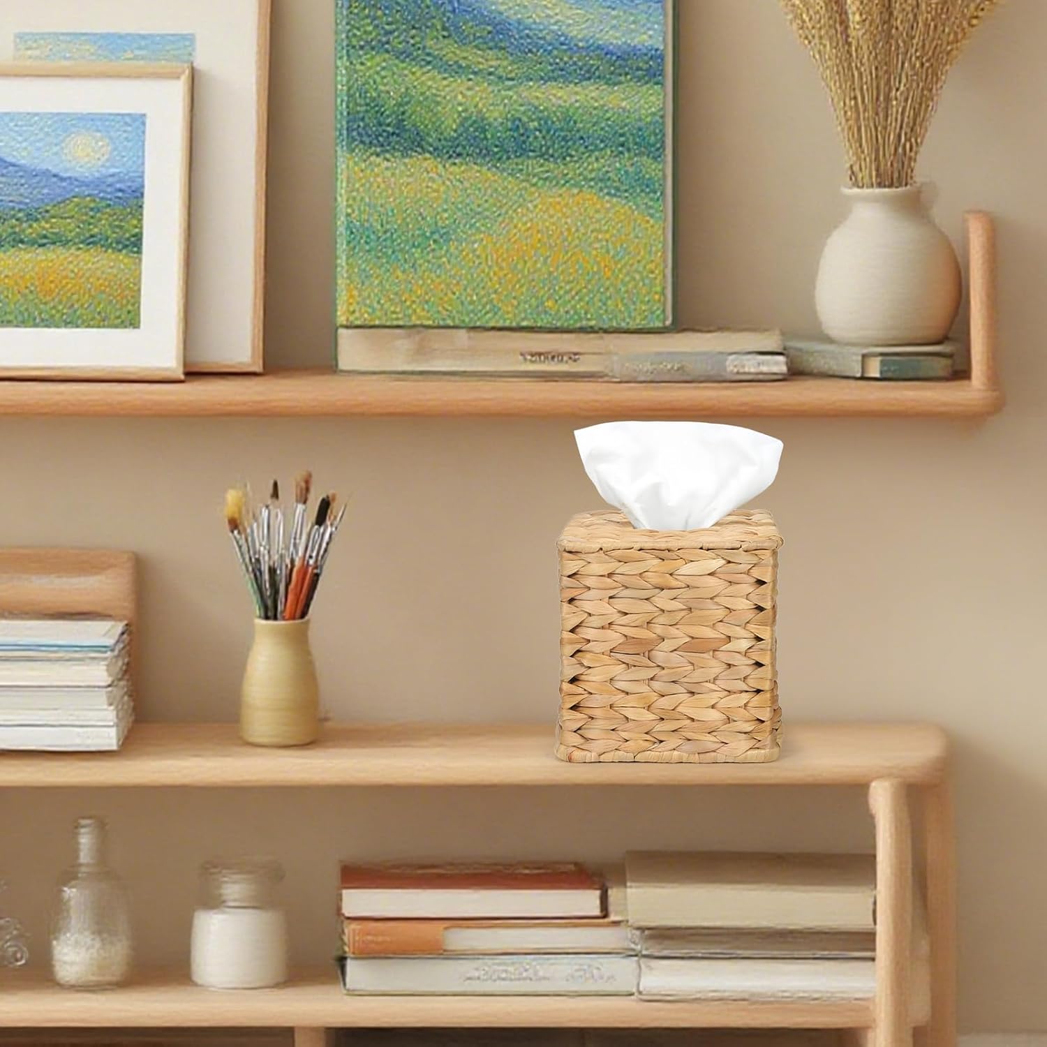 Thumbnail 4 de MHCLUE Water Hyacinth Tissue Box Cover