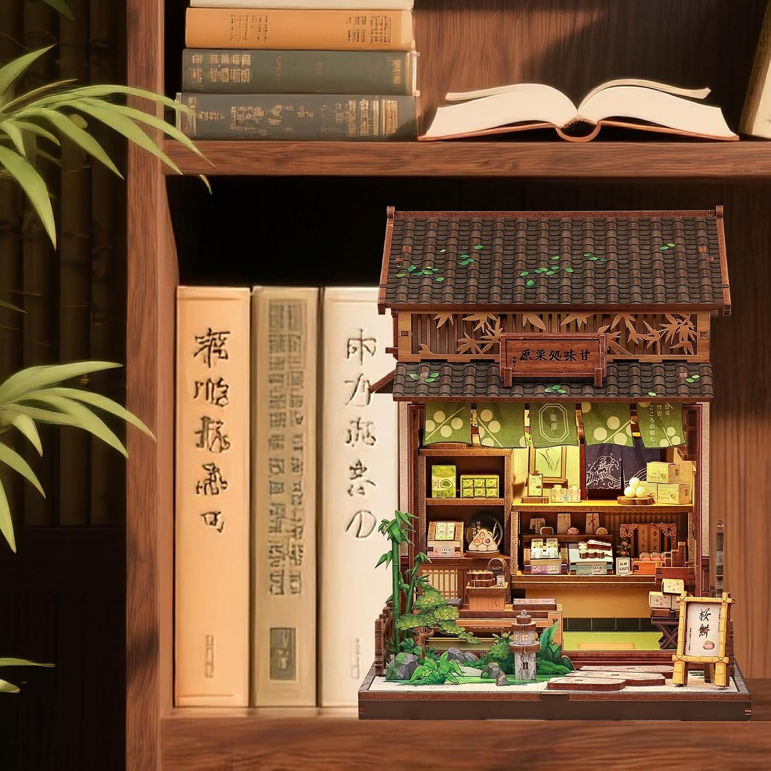 Detalle 2 de CUTEBEE Book Nook Japanese Wagashi Shop