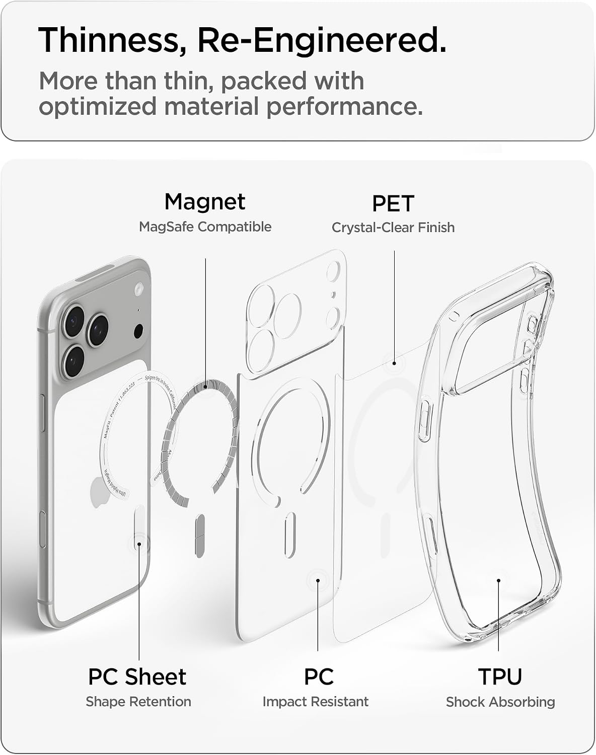 Detalle de Spigen Ultra Hybrid MagFit for iPhone 17 Pro Max