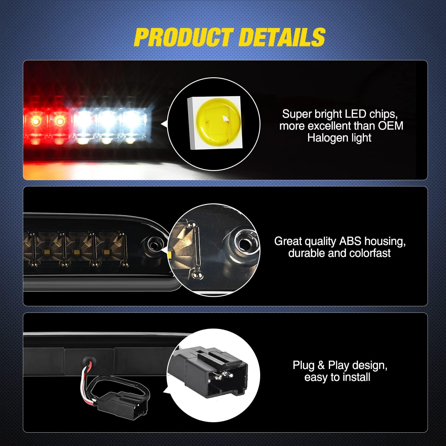 Thumbnail 3 de Nilight Third Brake Light for Ford Ranger/Mazda B-Series 1994-2016