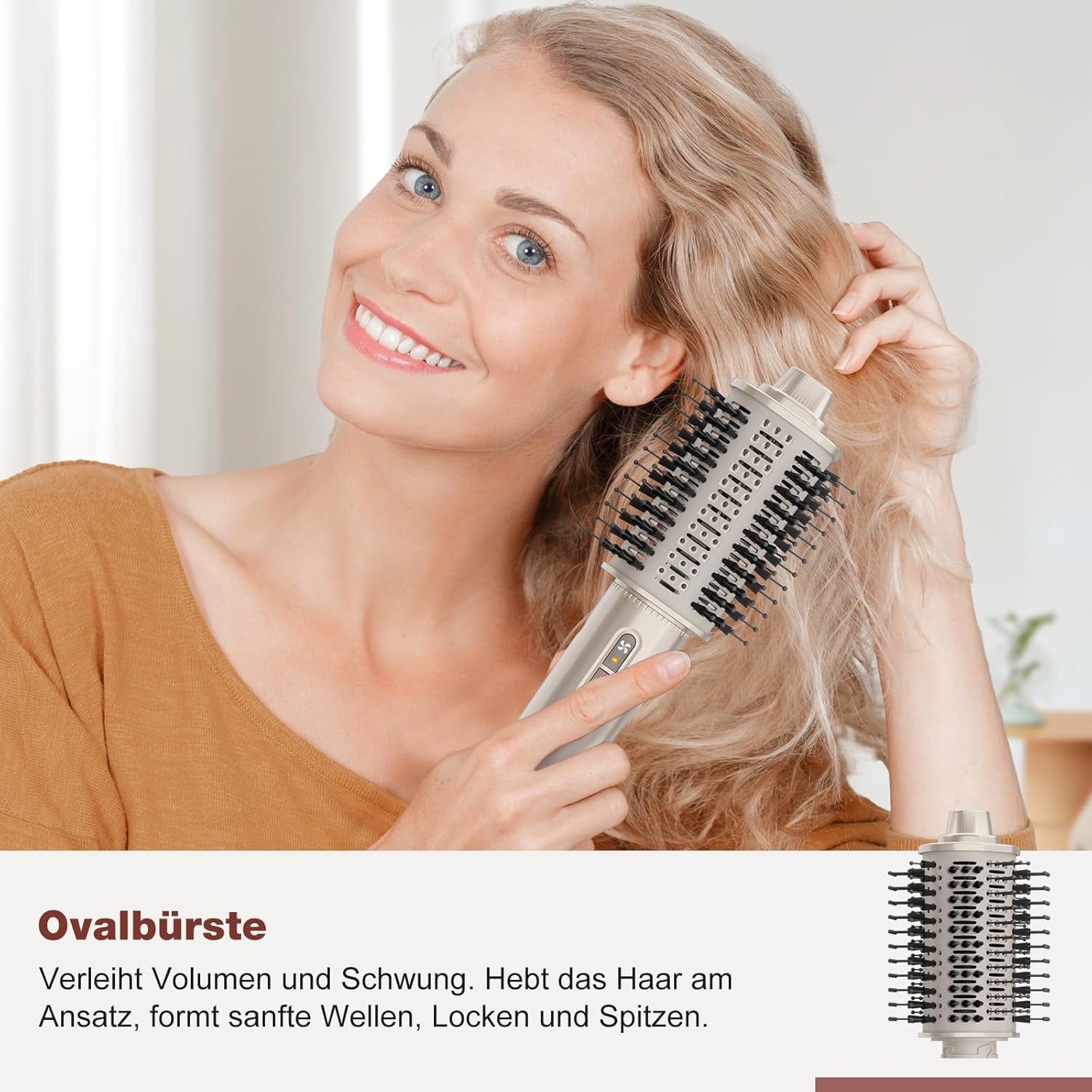 Thumbnail 5 de 7MAGIC 7-in-1 Hairstyler Airstyler – Vielseitiger 1400 W Föhn mit Diffusor, Lockenstäben und Glättbürste