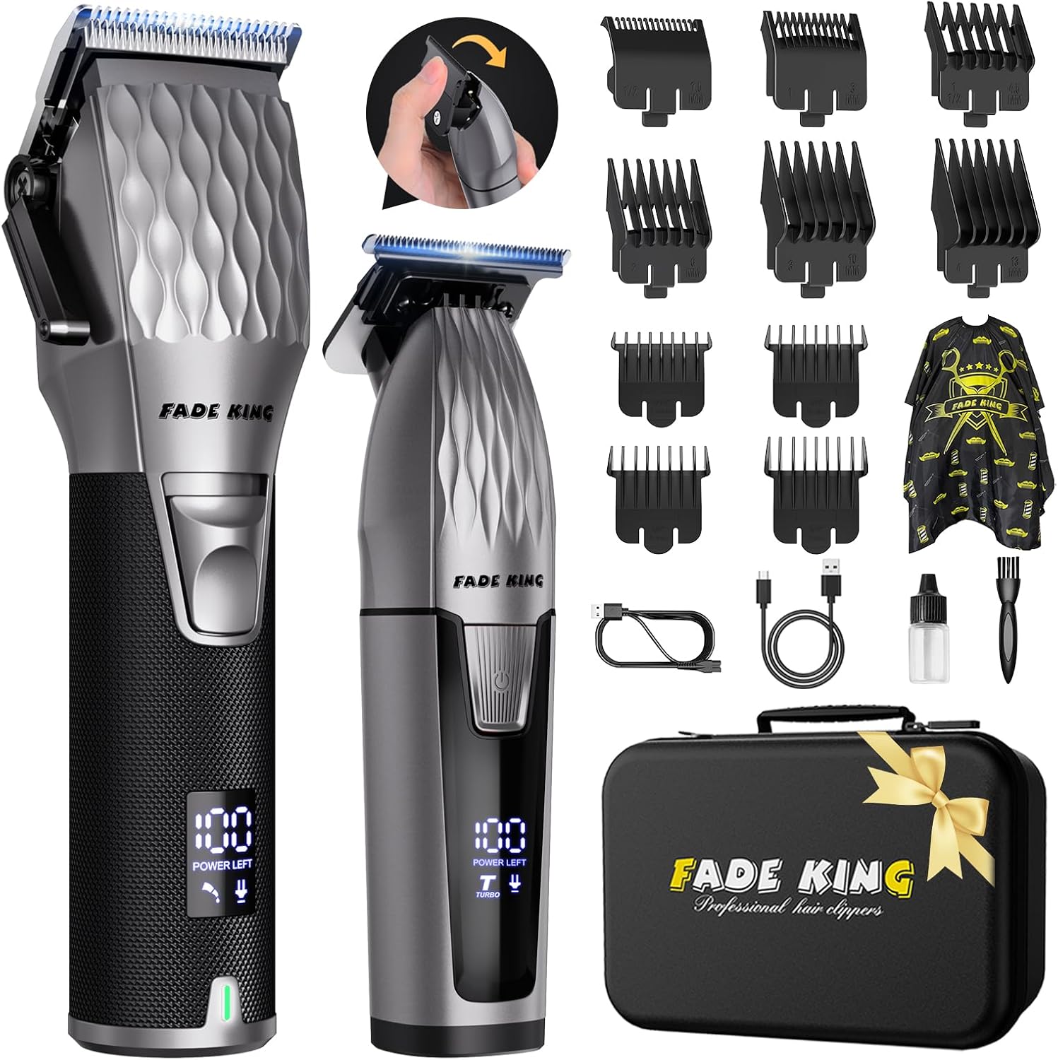 Thumbnail 6 de FADEKING Professional Hair Clippers with LCD Display ⚙