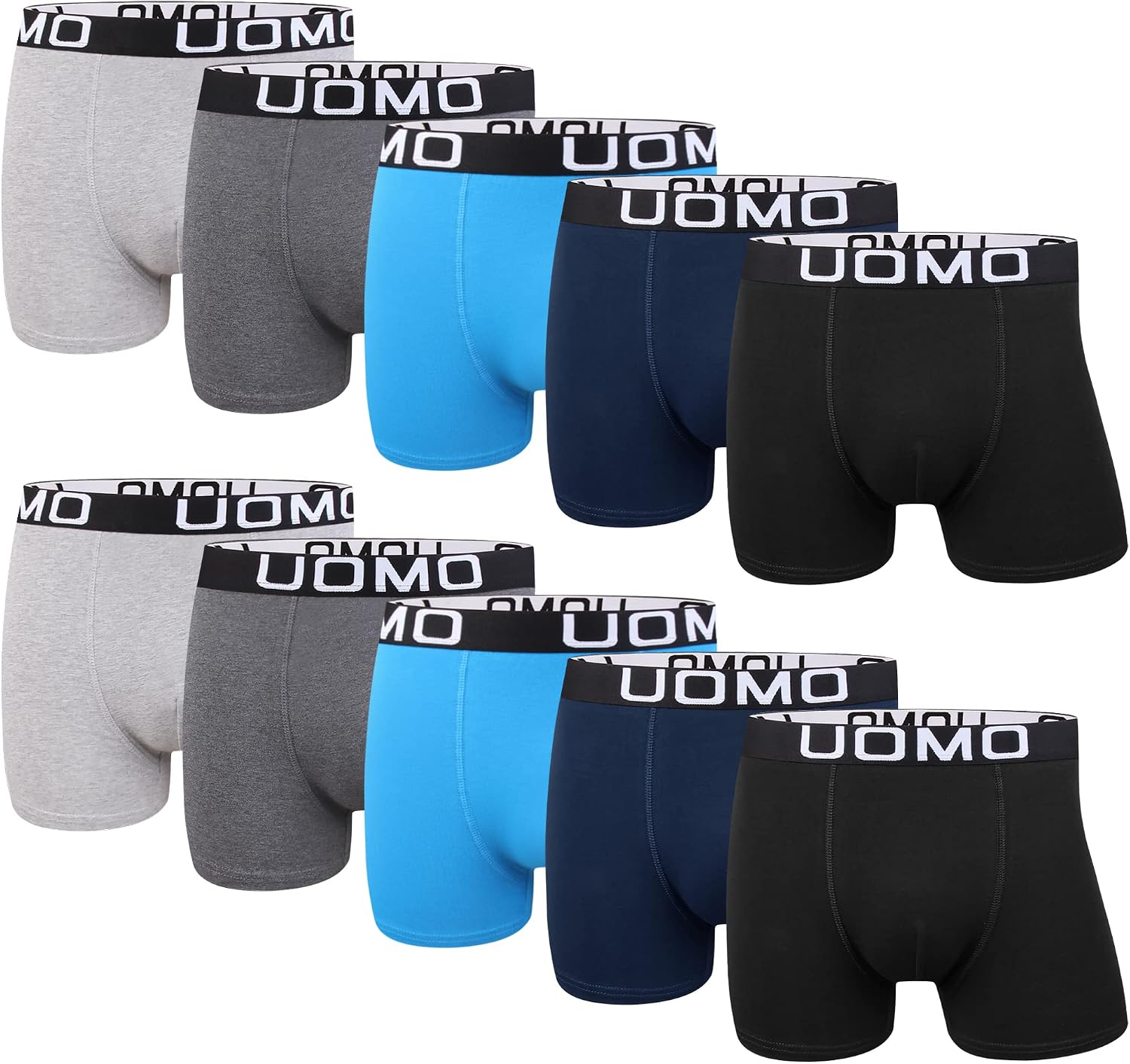 Detalle de L&K Boxershorts Herren Retroshorts im 5er/10er Pack aus Baumwolle mit Elasthan