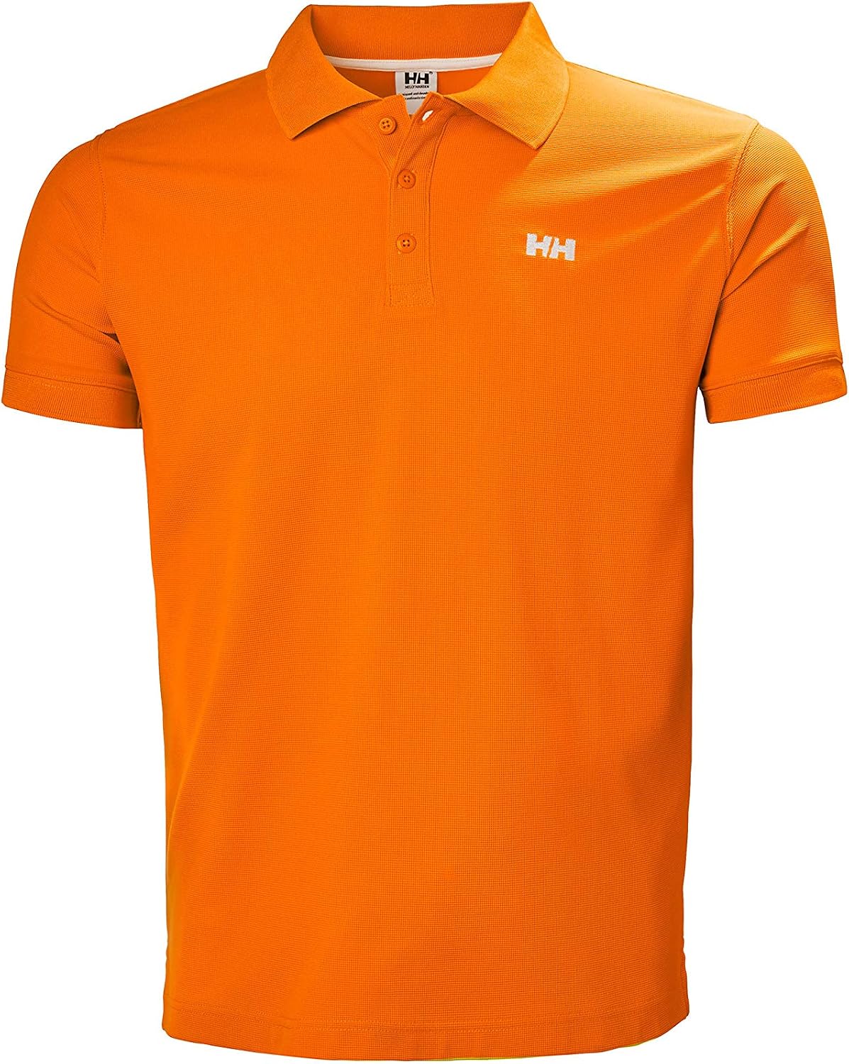 Detalle de Helly Hansen Driftline Polo para Hombres (Blanco, L) — polo de secado rápido de tactel