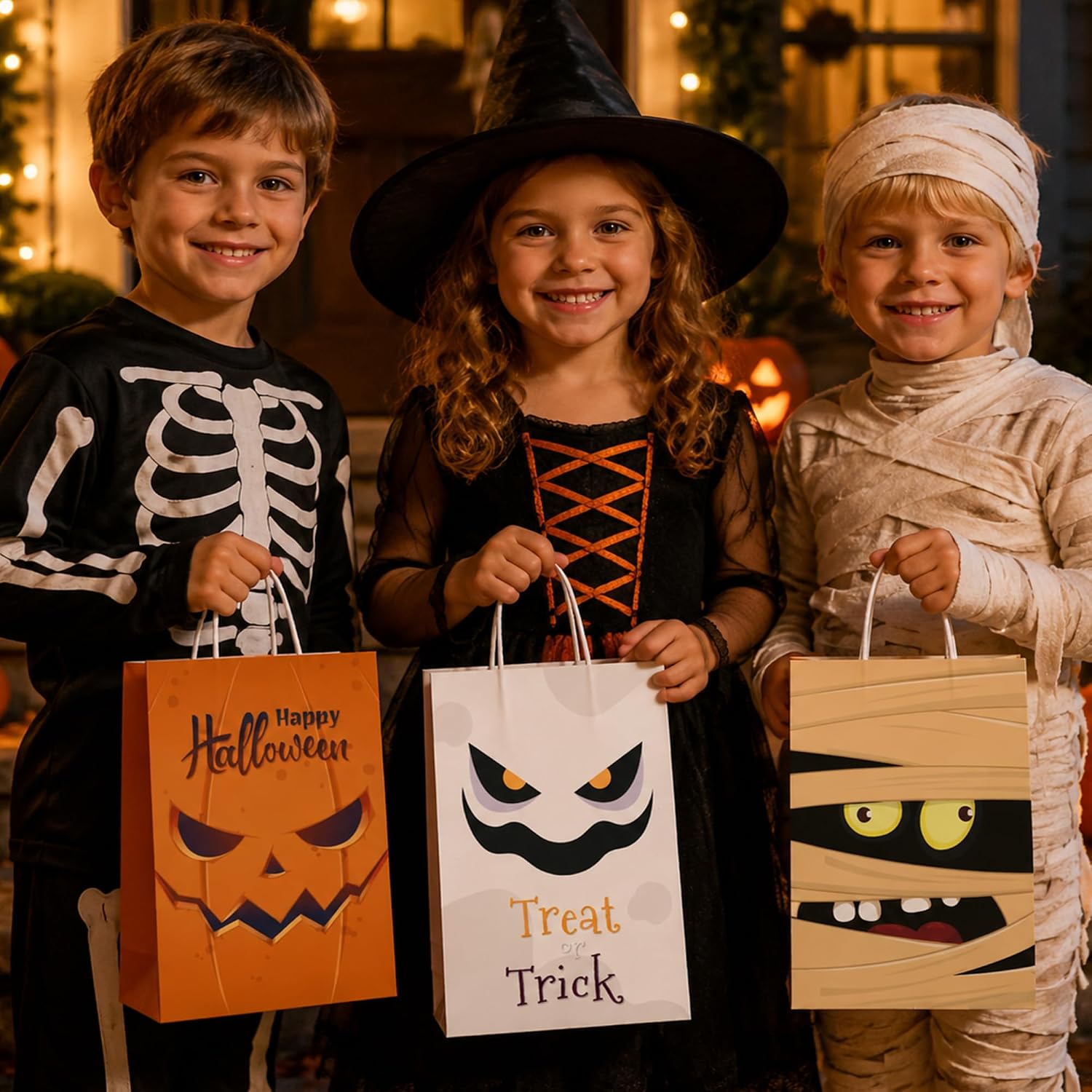 Detalle 1 de Riccioofy Halloween Treat Bags, 10-Pack