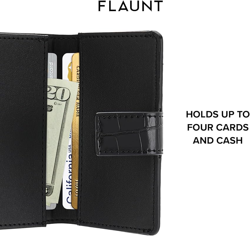 Thumbnail 3 de FLAUNT MagSafe Phone Wallet Crocodile Faux Leather
