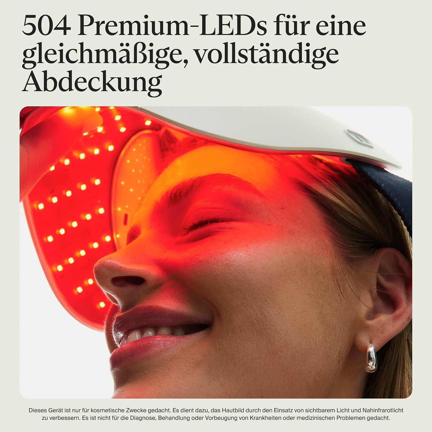 Detalle 1 de Therabody Mask Glo LED-gesichtsmaske mit Rot-, Blau- & Infrarotlicht sowie Vibrationsmassage