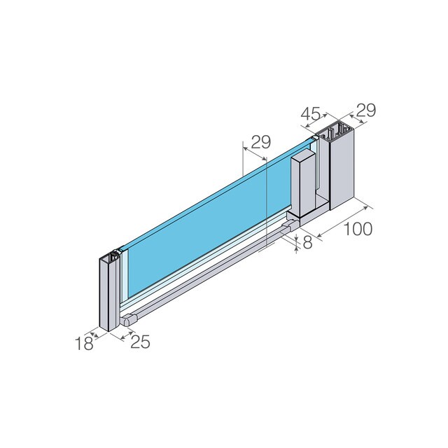 Thumbnail 4 de Profiltek Keisy KE-210 Mampara ducha 8 mm 195 cm