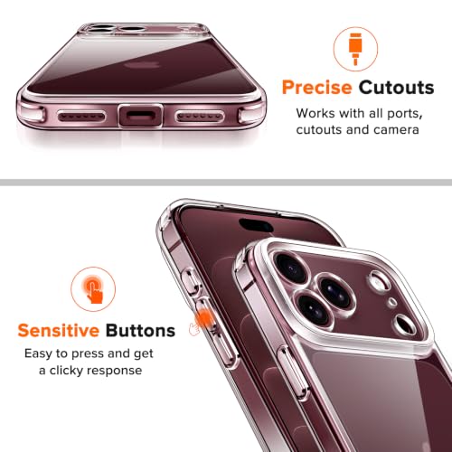 Thumbnail 7 de ivoler Clear Case for iPhone 18 Pro: Full Camera Protection with 2 Screen Protectors