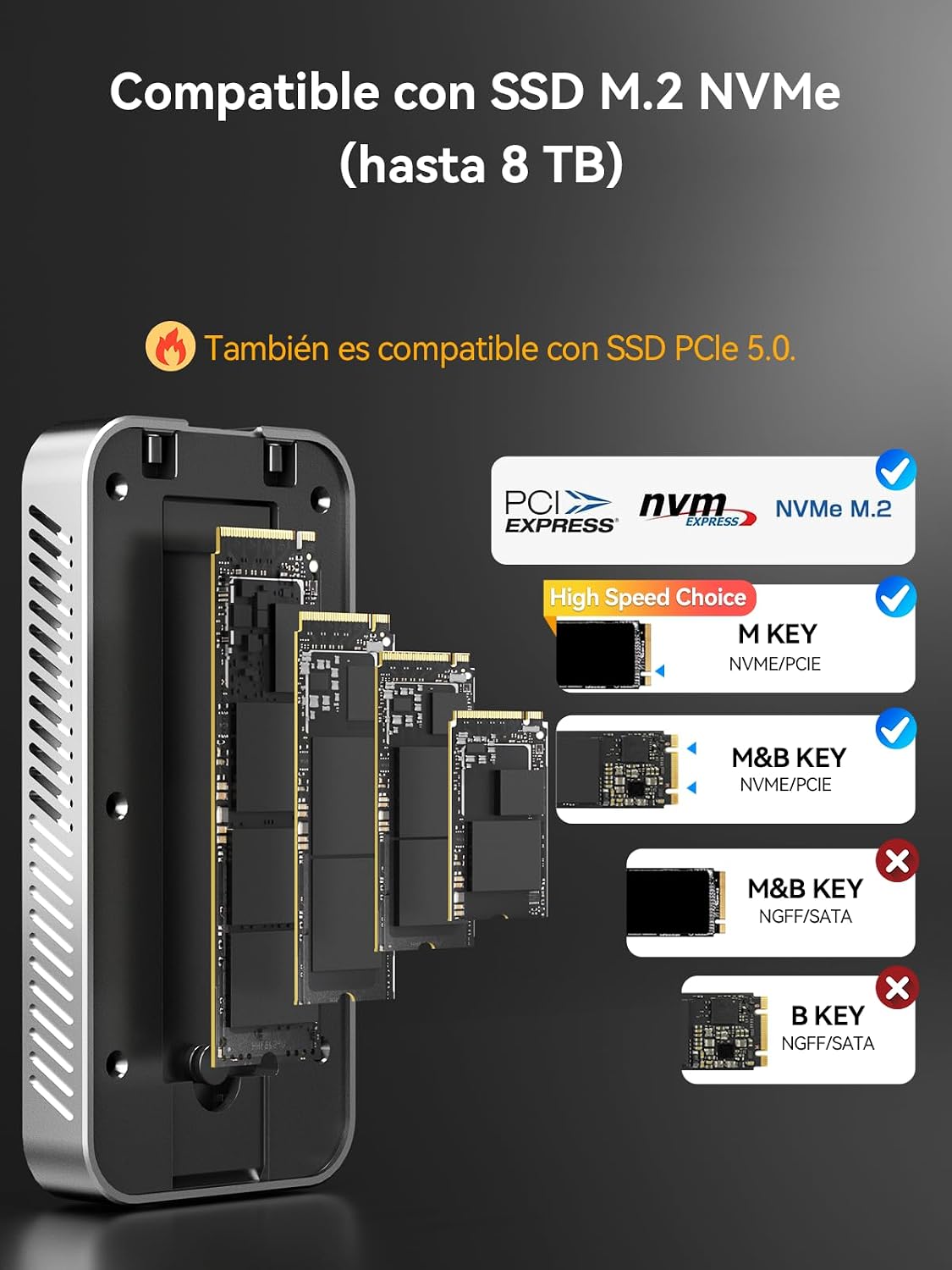 Thumbnail 3 de ACASIS TB501Pro-SL 80Gbps NVMe enclosure