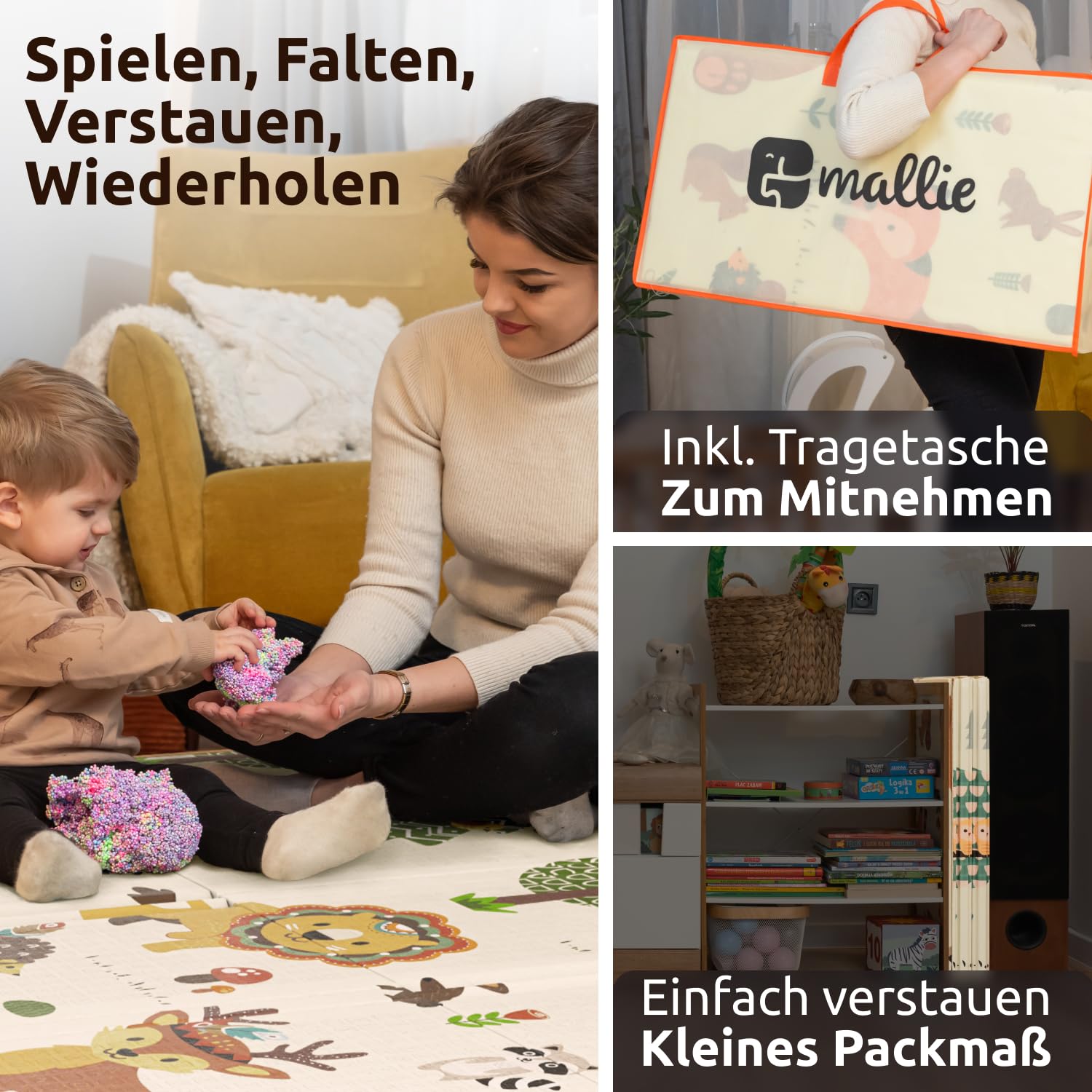 Thumbnail 3 de Mallie Spielmatte Baby 180x150 cm