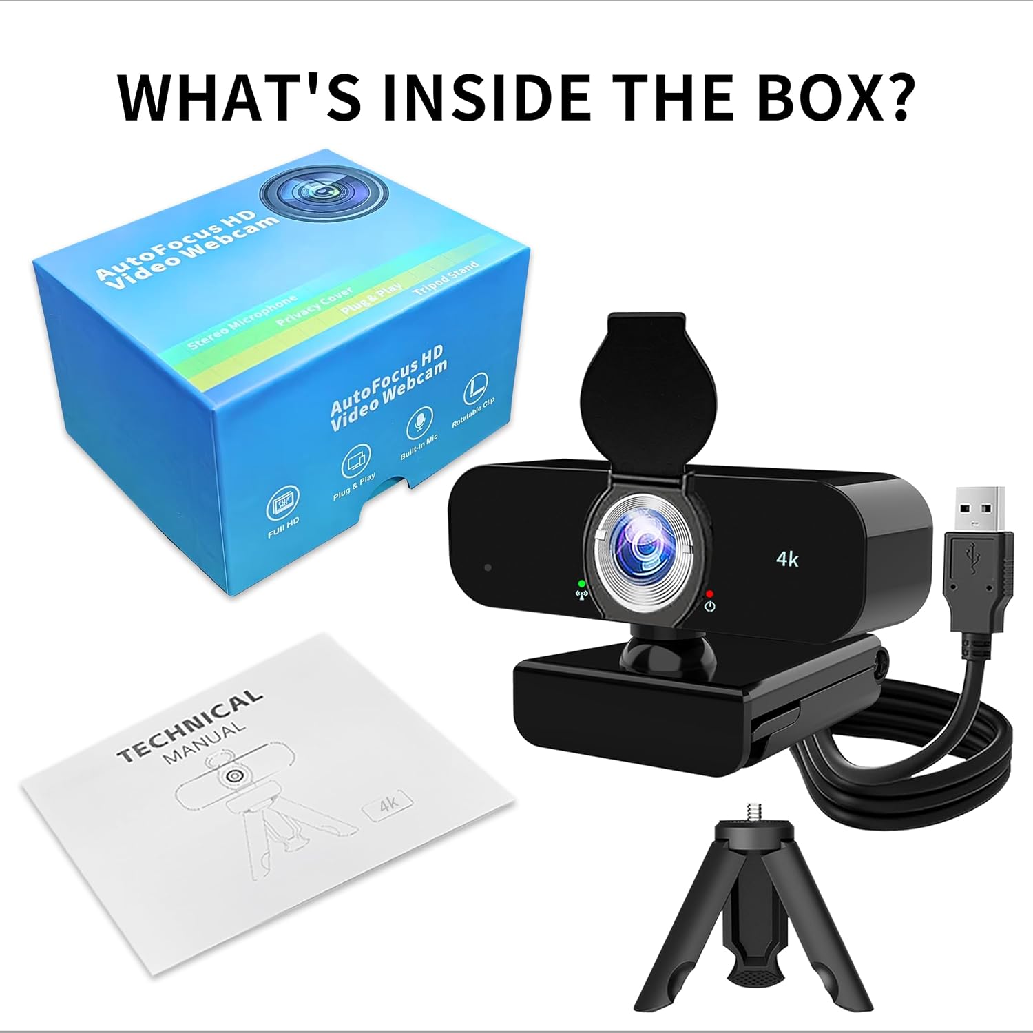 Thumbnail 6 de Lusinx Webcam with 120° Wide-Angle Lens