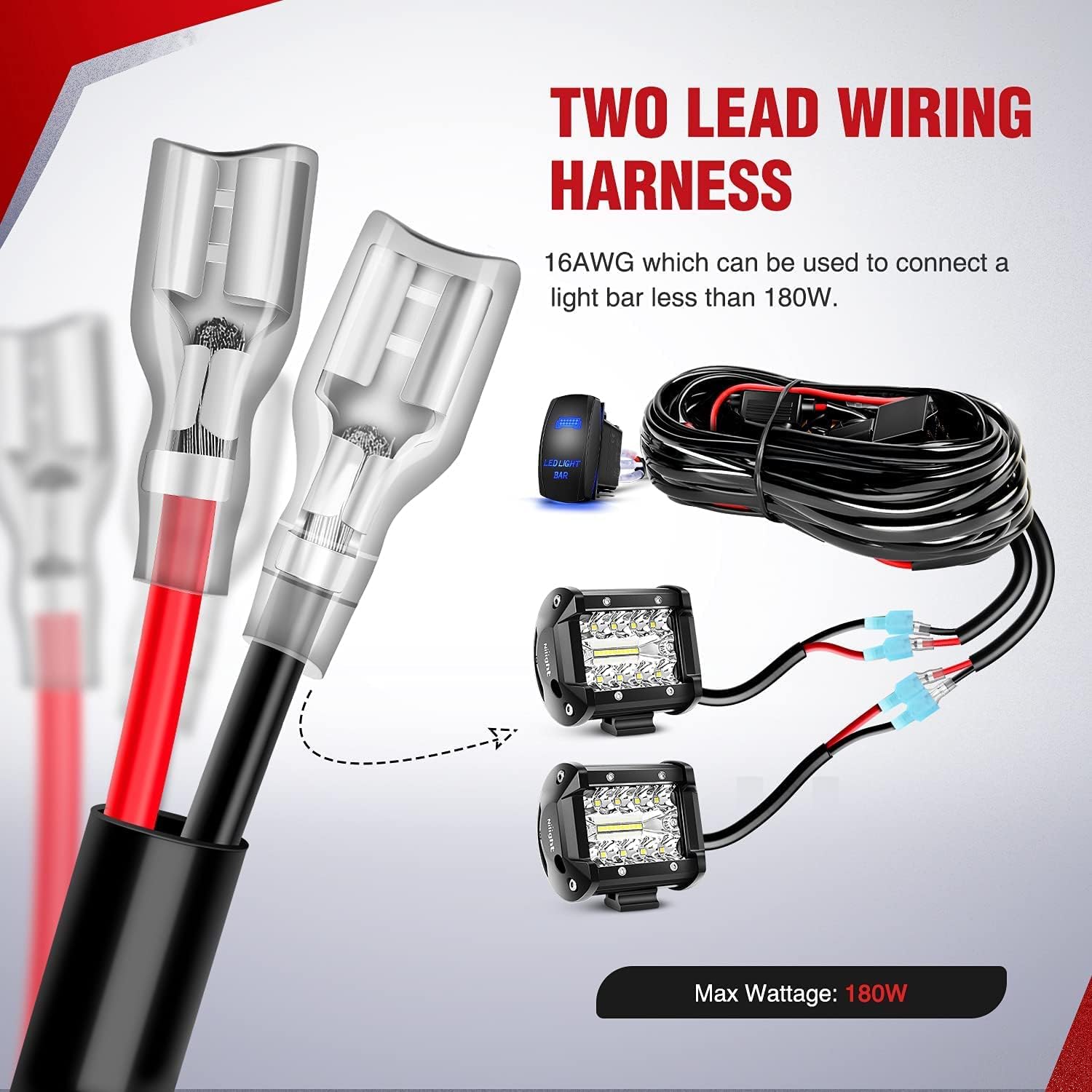Thumbnail 6 de Nilight LED Spot Flood Combo Bar 120W