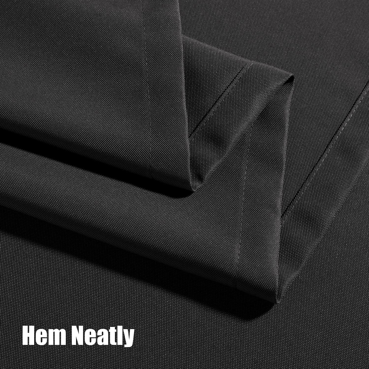 Thumbnail 5 de BONZER Waterproof Outdoor Curtains (1 Panel) 150W x 84L in, Charcoal