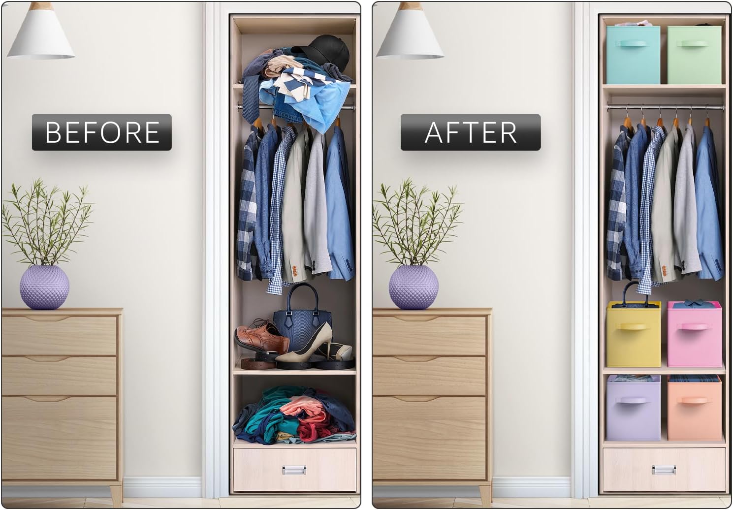 Thumbnail 5 de Sorbus 11 Inch Fabric Storage Cubes ⚙️