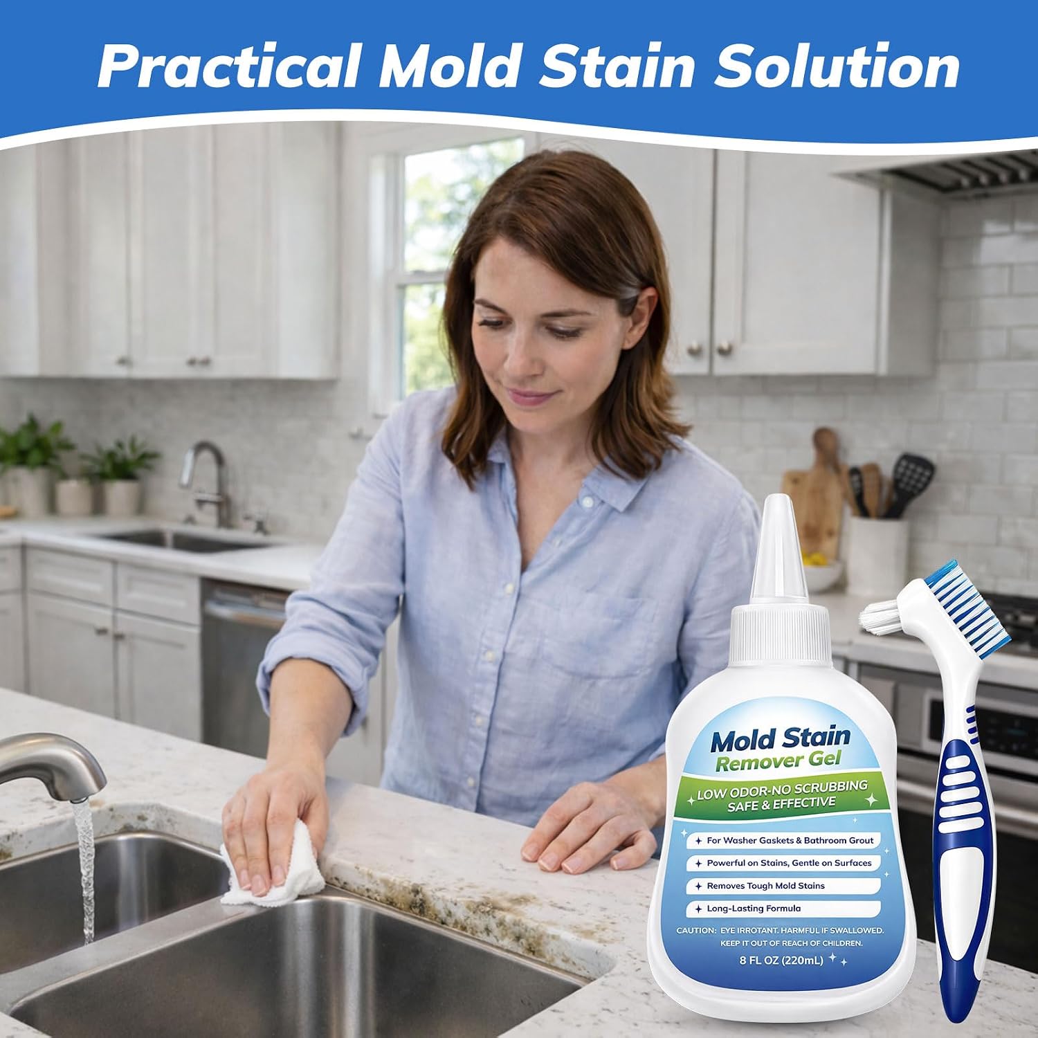 Thumbnail 6 de ladoweir LADOWEIR-CMJ-01 Mold-Stain Remover Gel for Gaskets and Grout